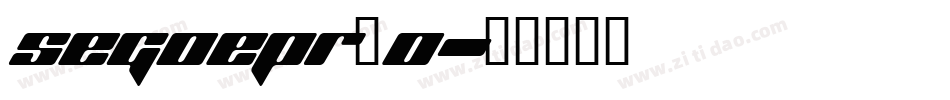 segoepr_0字体转换