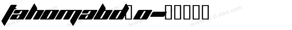 tahomabd_0字体转换