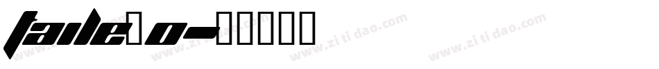 taile_0字体转换