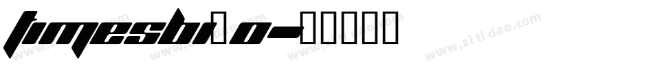 timesbi_0字体转换