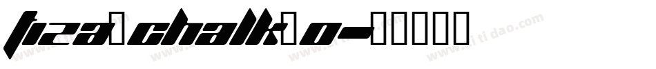 tiza_chalk_0字体转换