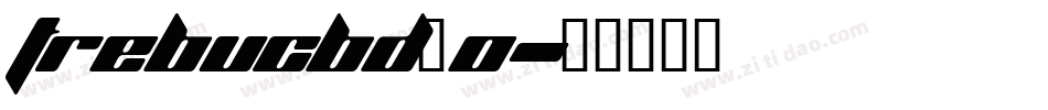 trebucbd_0字体转换