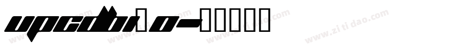 upcdbi_0字体转换