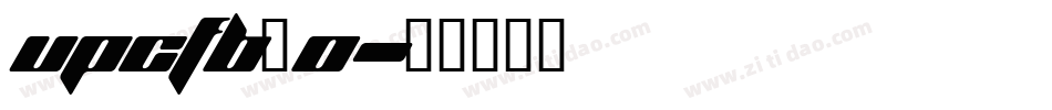 upcfb_0字体转换