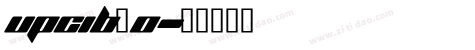 upcib_0字体转换