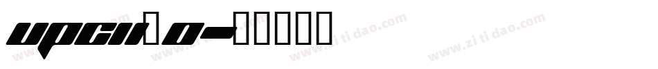 upcii_0字体转换