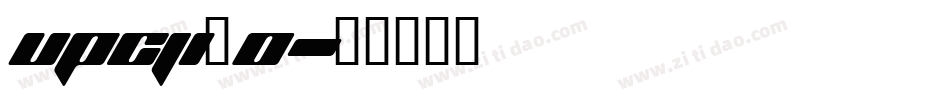 upcji_0字体转换