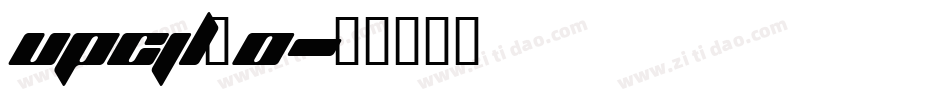 upcjl_0字体转换