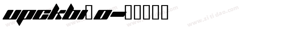 upckbi_0字体转换