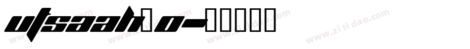 utsaah_0字体转换