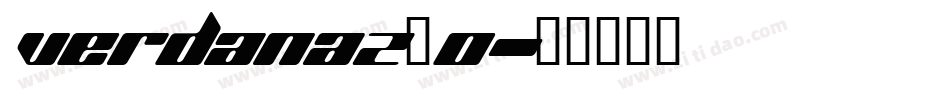 verdanaz_0字体转换
