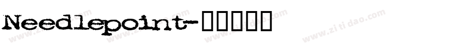 Needlepoint字体转换