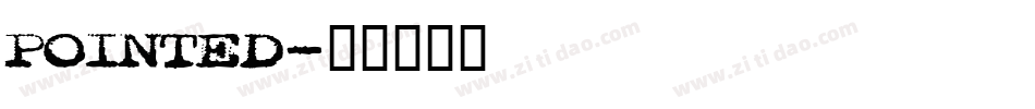 POINTED字体转换