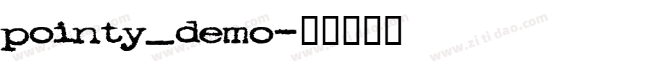 pointy_demo字体转换