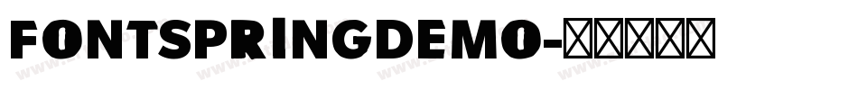 FONTSPRINGDEMO字体转换