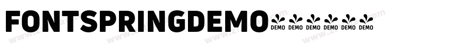 FONTSPRINGDEMO字体转换