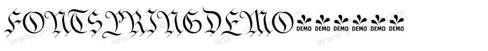 FONTSPRINGDEMO字体转换