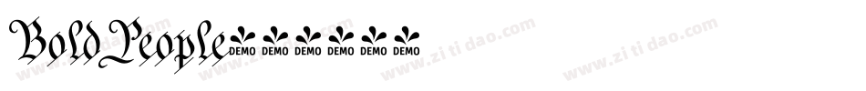 BoldPeople字体转换