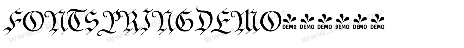 FONTSPRINGDEMO字体转换