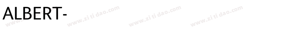 ALBERT字体转换