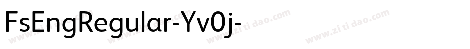 FsEngRegular-Yv0j字体转换