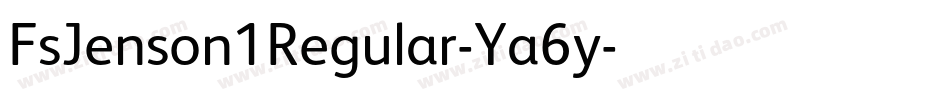 FsJenson1Regular-Ya6y字体转换