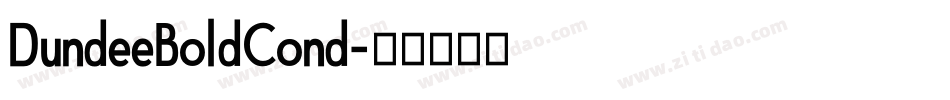 DundeeBoldCond字体转换