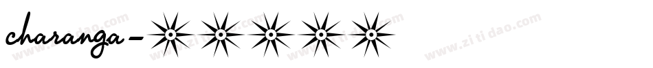 charanga字体转换