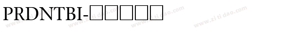 PRDNTBI字体转换