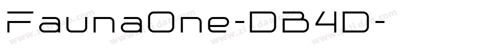 FaunaOne-DB4D字体转换