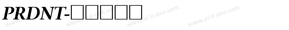PRDNT字体转换