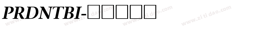 PRDNTBI字体转换