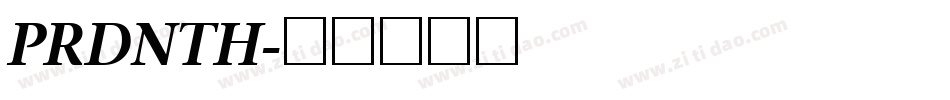 PRDNTH字体转换