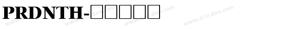 PRDNTH字体转换