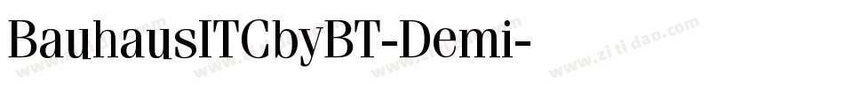 BauhausITCbyBT-Demi字体转换