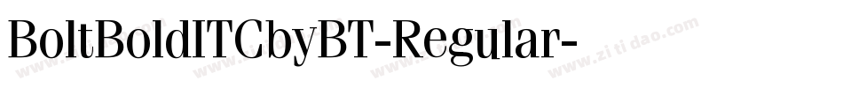 BoltBoldITCbyBT-Regular字体转换