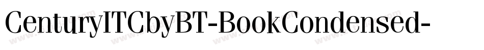 CenturyITCbyBT-BookCondensed字体转换