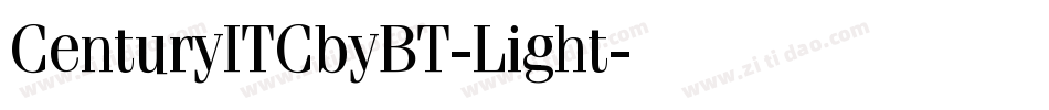 CenturyITCbyBT-Light字体转换