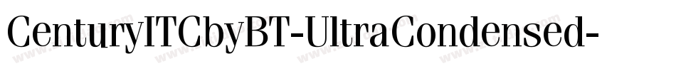 CenturyITCbyBT-UltraCondensed字体转换