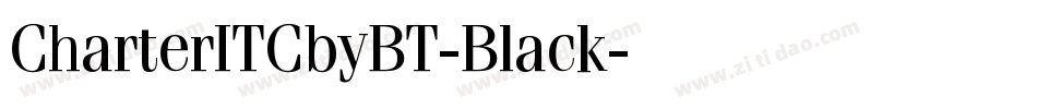 CharterITCbyBT-Black字体转换