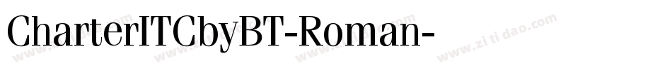 CharterITCbyBT-Roman字体转换