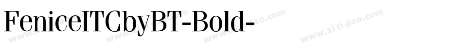 FeniceITCbyBT-Bold字体转换
