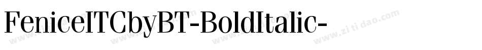 FeniceITCbyBT-BoldItalic字体转换