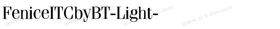 FeniceITCbyBT-Light字体转换