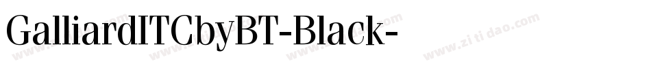 GalliardITCbyBT-Black字体转换