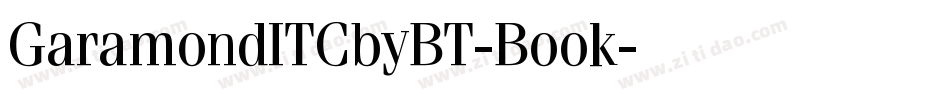 GaramondITCbyBT-Book字体转换