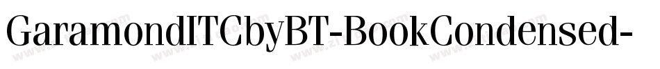 GaramondITCbyBT-BookCondensed字体转换