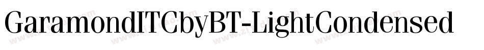 GaramondITCbyBT-LightCondensed字体转换