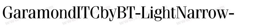 GaramondITCbyBT-LightNarrow字体转换