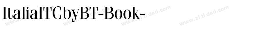 ItaliaITCbyBT-Book字体转换